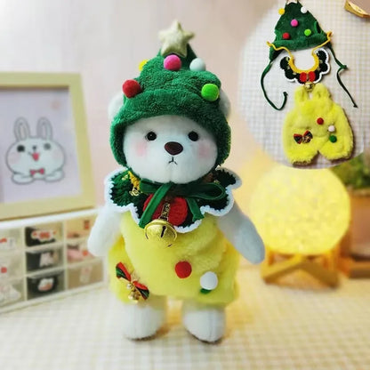 Teddy Bear Plush Toy with Changeable Outfits – Cute Stuffed Animal Doll