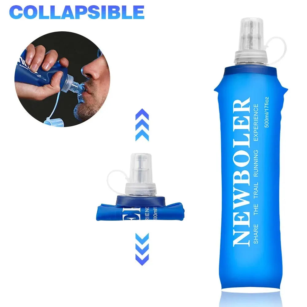 Collapsible Soft Flask Water Bottle for Running – 250ml / 500ml