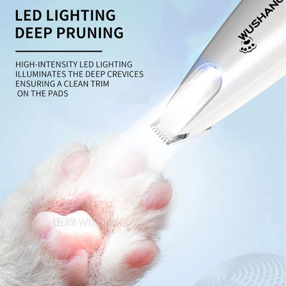Pet Hair Trimmer with LED Light & Digital Display