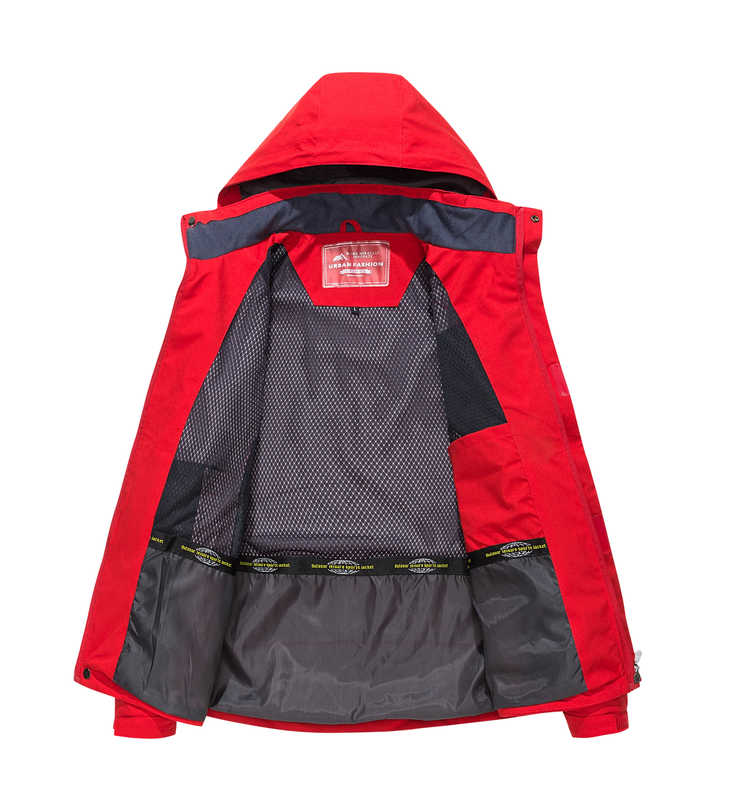Men's Waterproof Hiking Jacket Plus Size Windbreaker