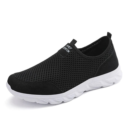 Slip-On Mesh Sneakers Men – Lightweight Breathable Walking Shoes