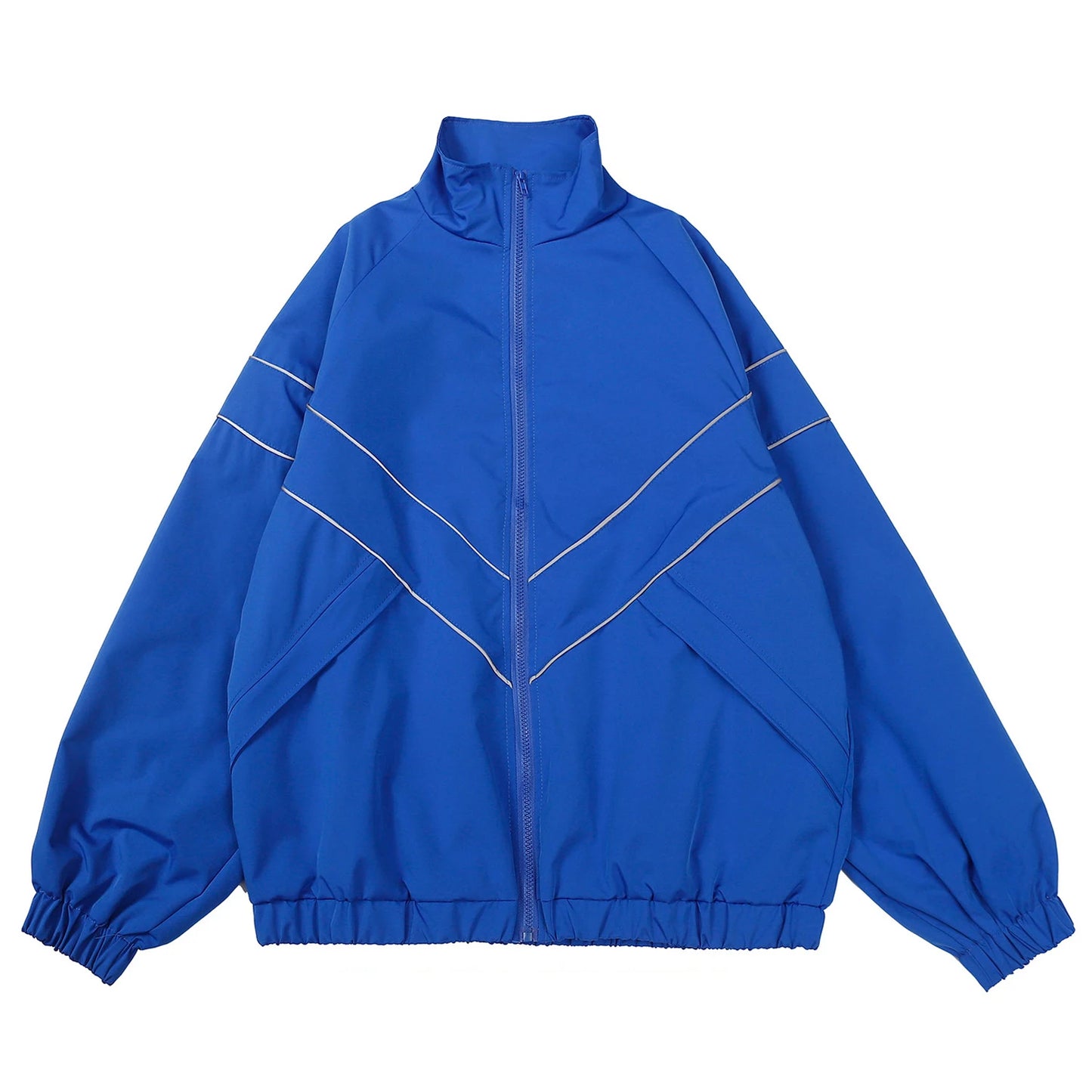 Men's Reflective Stripe Windbreaker Jacket Streetwear