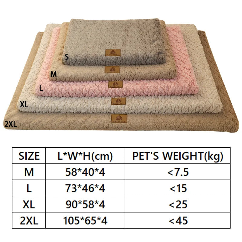 Orthopedic Dog Crate Mat – Washable Faux Fur Pet Bed Pad