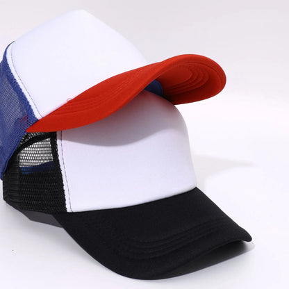 Custom Logo Mesh Trucker Hat – 5-Panel Snapback Baseball Cap for Men & Women
