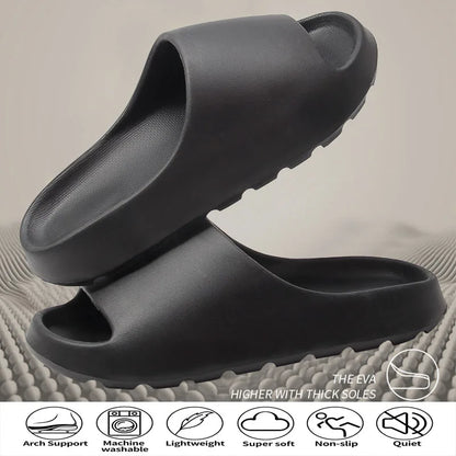 EVA Cloud Slippers – Thick Sole Non-Slip Slides for Men & Women