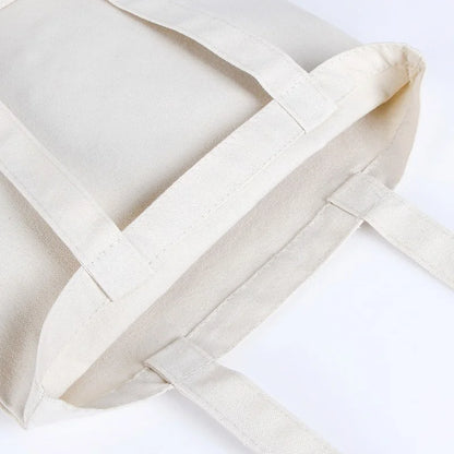Canvas Tote Bag – Large Capacity Eco-Friendly Reusable Cotton Shoulder Bag