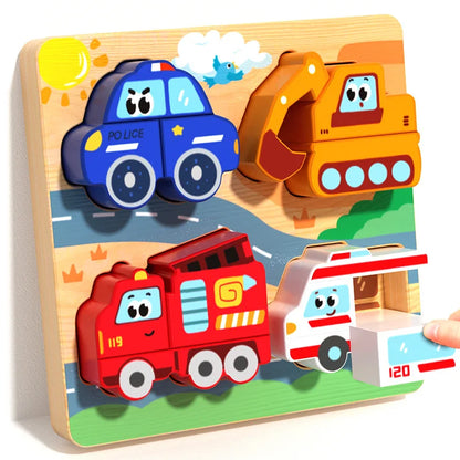 Montessori Wooden Shape Sorting Stacking Toy for Toddlers
