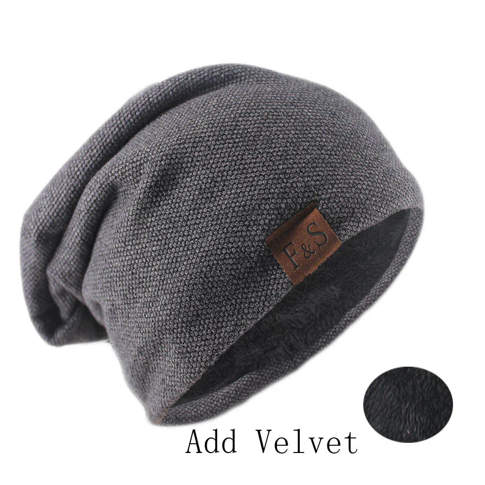Knitted Slouchy Beanie Hat – Soft Unisex Skullcap for Men & Women