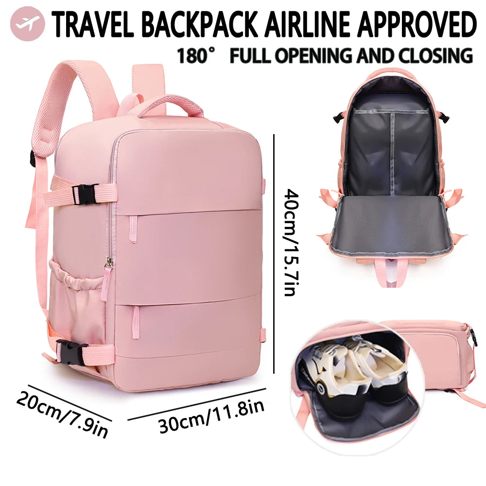 Airline Approved Travel Backpack – Large Capacity Carry-On