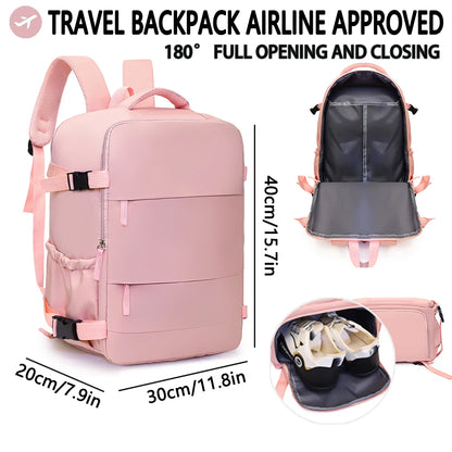 Airline Approved Travel Backpack – Large Capacity Carry-On