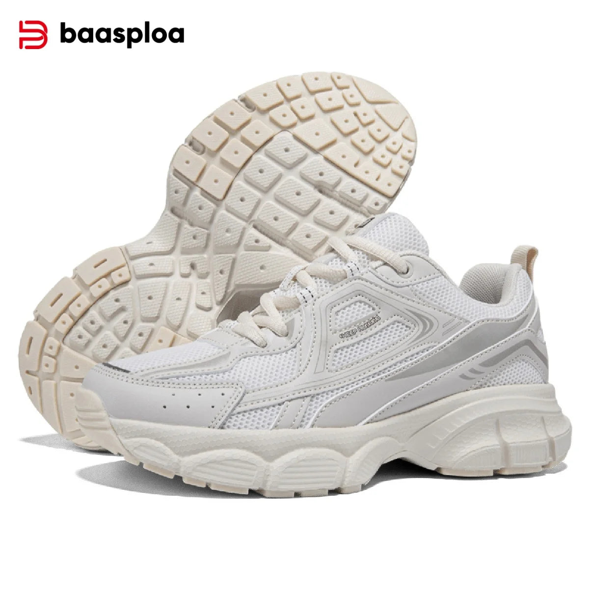 Baasploa Women's Mesh Sneakers – Lightweight Breathable Running Shoes