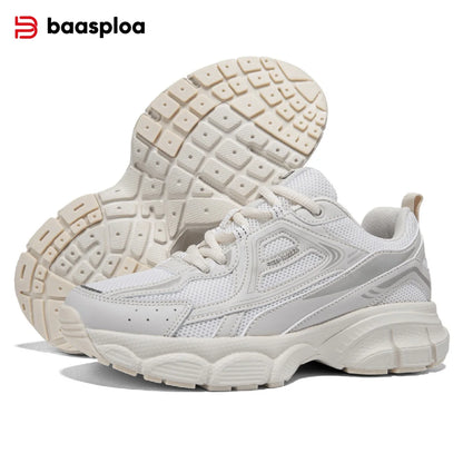 Baasploa Women's Mesh Sneakers – Lightweight Breathable Running Shoes