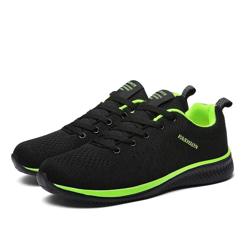 Men's Breathable Knit Sneakers – Lightweight Running & Walking Shoes