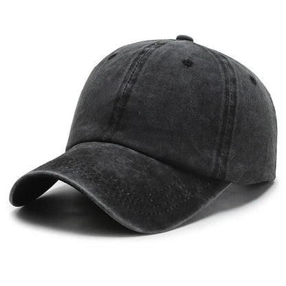 Baseball Cap – Solid Washed Cotton Dad Hat for Men & Women