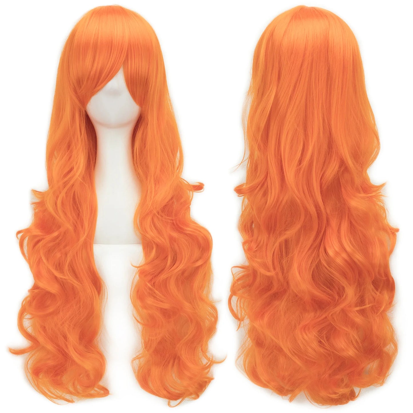 Soowee Curly Long Synthetic Hair Green Wig Hairpiece Pink Black Party Cosplay Wigs Women