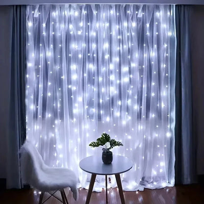 Remote Control Usb Fairy Lights 3m Led Curtain String Christmas Home Bedroom Decor Festive Party