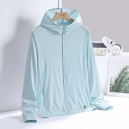 UPF 50+ Sun Protection Hoodie Jacket – Lightweight UV Coat for Men & Women