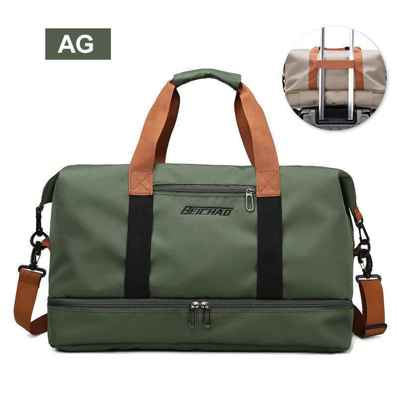 Gym Duffle Bag – Travel & Fitness Weekender with Shoe Compartment