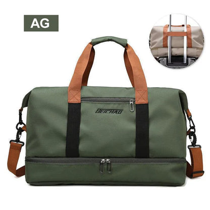 Gym Duffle Bag – Travel & Fitness Weekender with Shoe Compartment