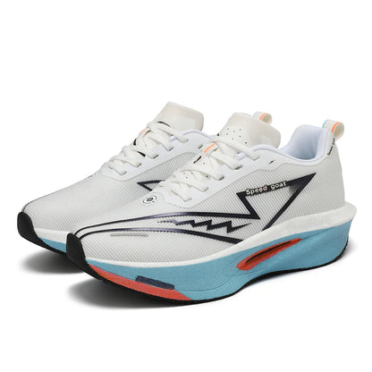 Carbon Plate Running Shoes – Non-Slip Shock-Absorbing Sports Sneakers