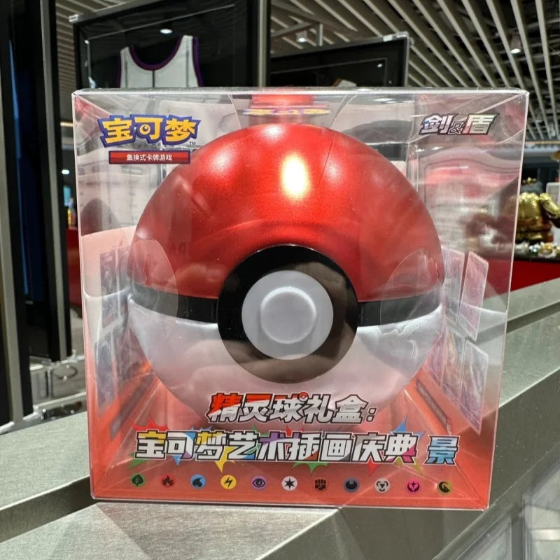 100 Original P0ke Ball Master Balls Premium Gift Box Pok M0n Cards Ptcg Simplified Chinese Pack