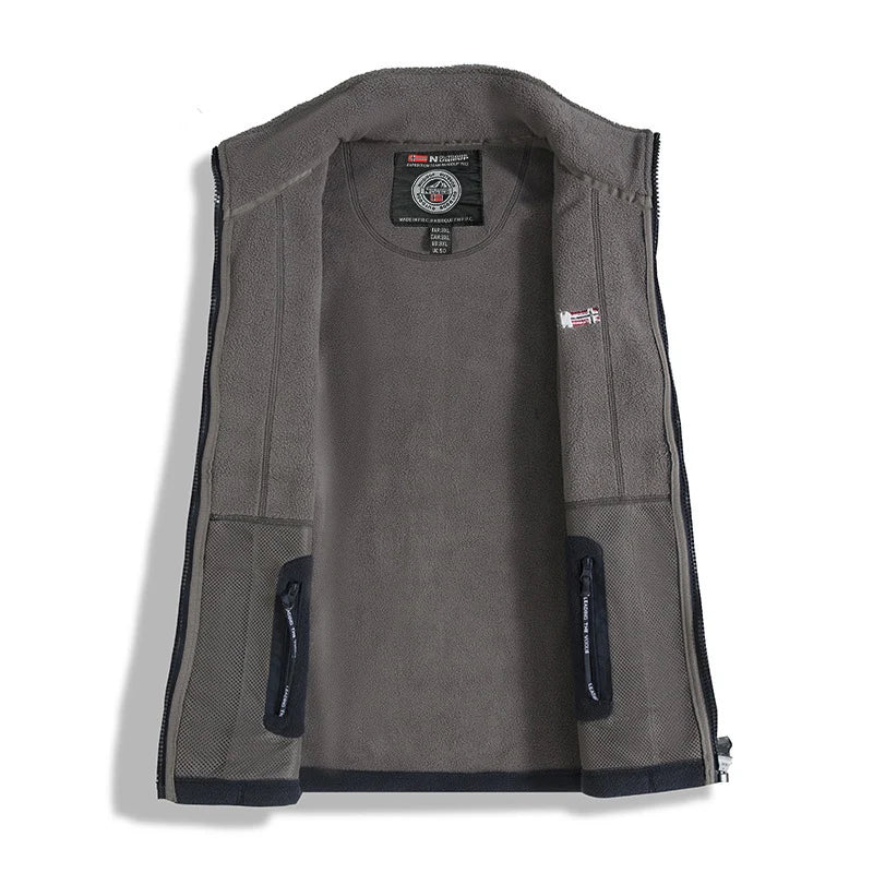 Men's Thick Polar Fleece Jacket – Full-Zip Warm Outdoor Winter Coat