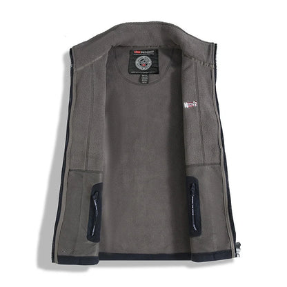 Men's Thick Polar Fleece Jacket – Full-Zip Warm Outdoor Winter Coat