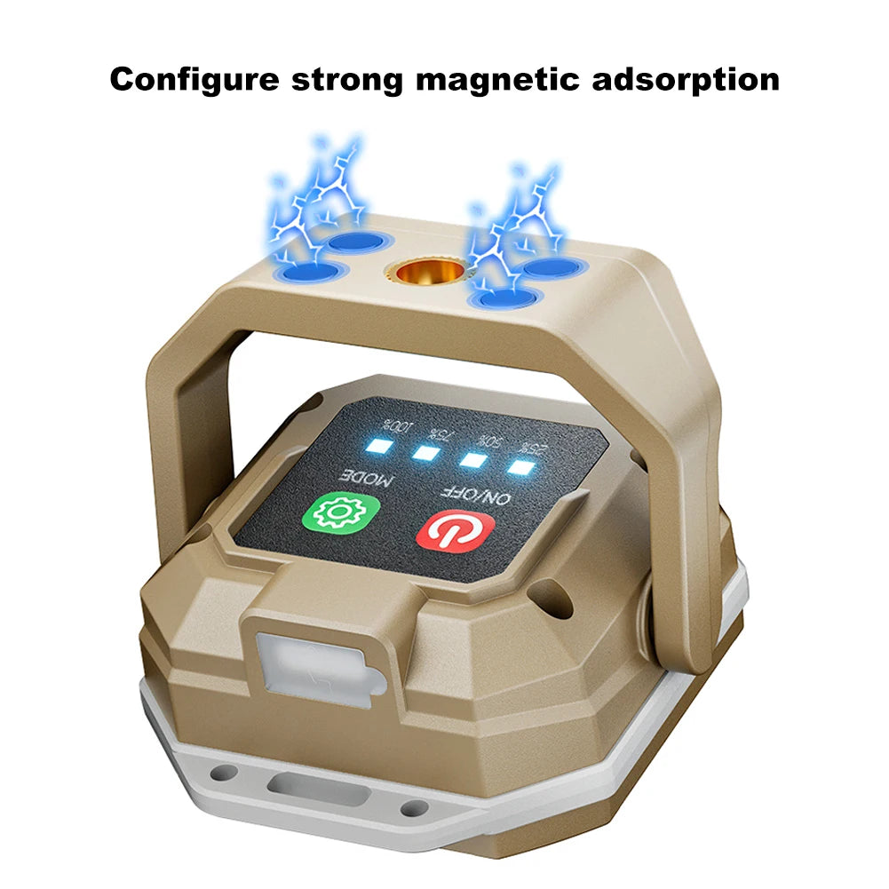 Cob Led Inspection Lamp Waterproof Flashlight Magnetic Base Emergency Light Rechargeable Car Repair