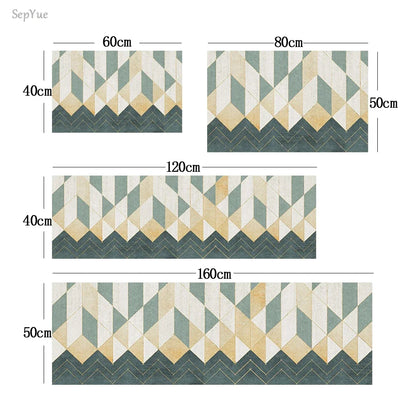 Anti-Slip Kitchen Floor Mat Set – Soft Washable Area Rug for Kitchen, Bedroom & Hallway