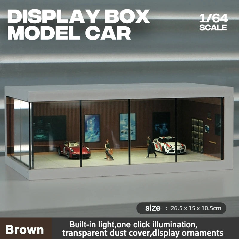 Garage Scene Diorama Model Kit – Collectible Decoration (No Dolls or Cars Included)
