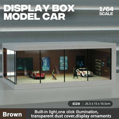 Garage Scene Diorama Model Kit – Collectible Decoration (No Dolls or Cars Included)