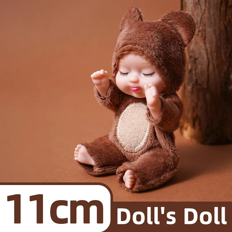 Mini Reborn Baby Dolls in Animal Costumes – Cute Collectible Set