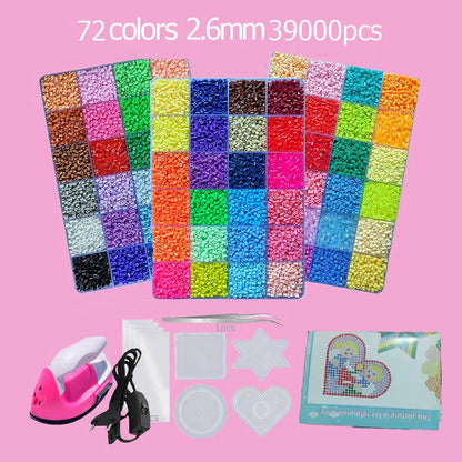 Hama Beads Kit – Fuse Bead Set with Pegboards & Iron