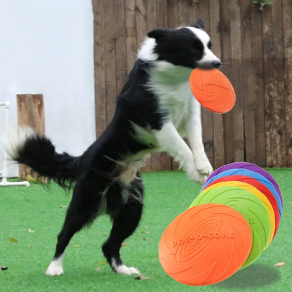 Silicone Dog Frisbee Chew-Resistant Flying Disc Toy