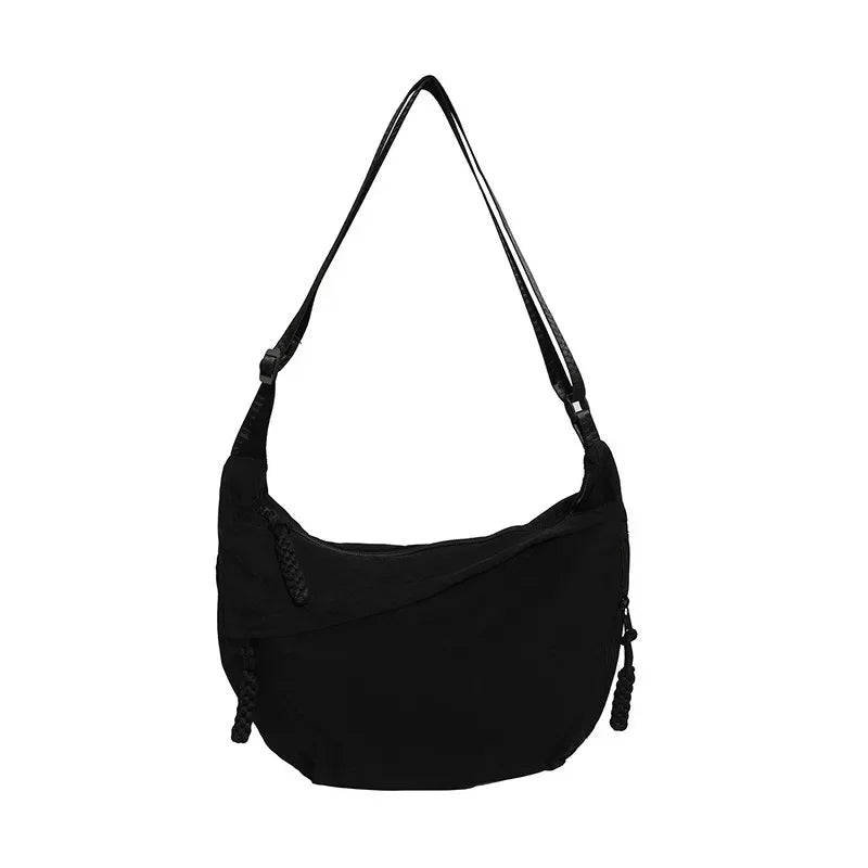 Crossbody Shoulder Bag Minimalist Crescent Dumpling Style