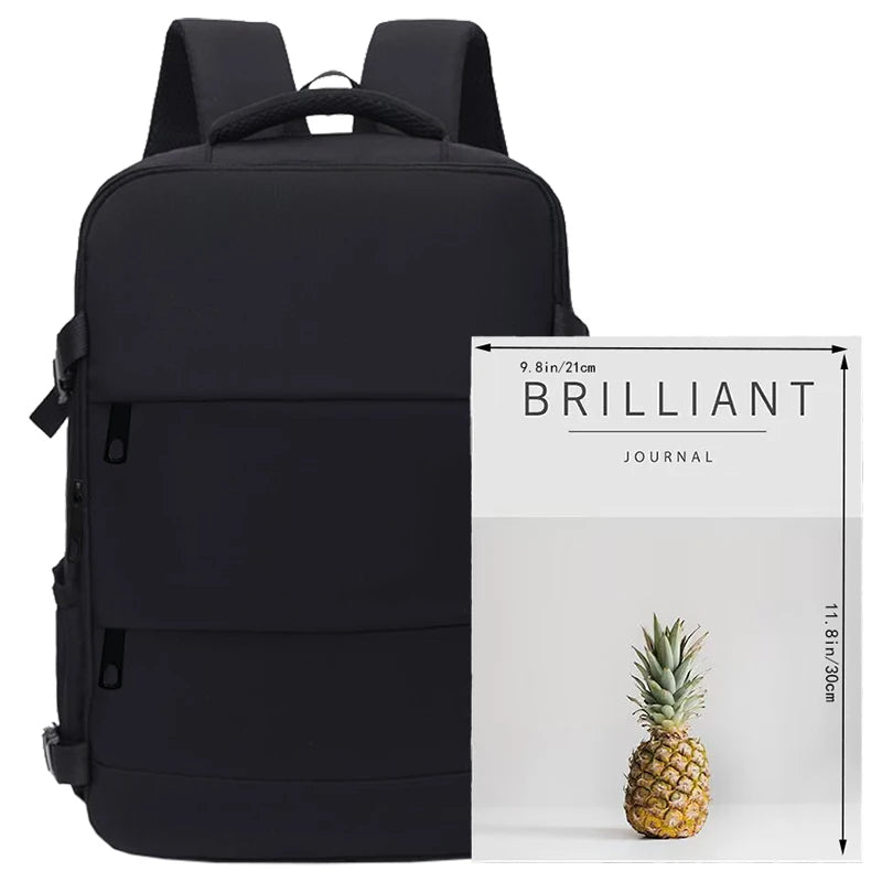 Multi-Pocket Lightweight Backpack with Adjustable Straps