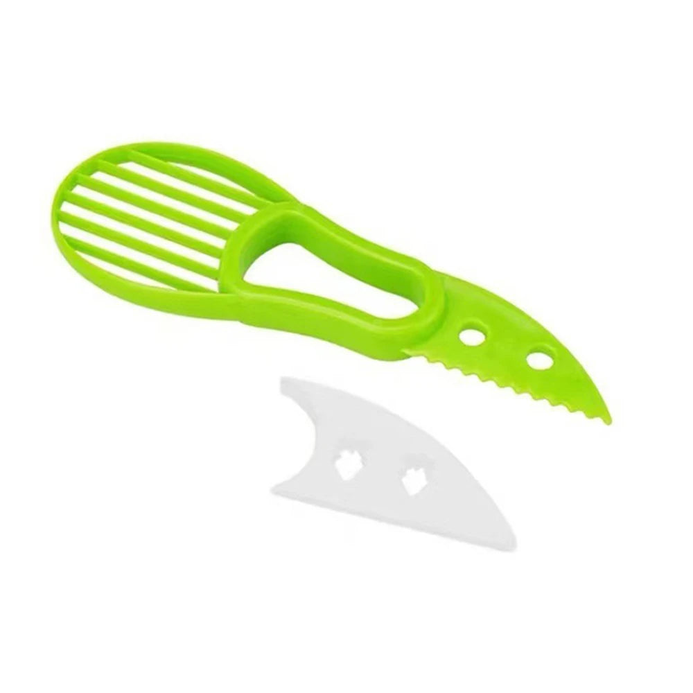 Jjyy 3 1 Avocado Slicer Shea Corer Butter Fruit Peeler Cutter Pulp Separator Plastic Knife Kitchen