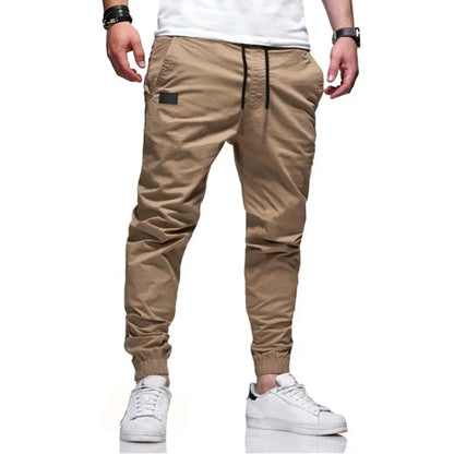 Men's Cargo Jogger Pants – Loose Straight Fit Woven Sweatpants