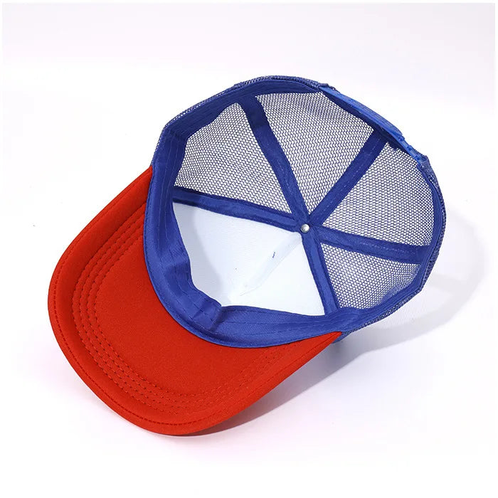 Custom Logo Mesh Trucker Hat – 5-Panel Snapback Baseball Cap for Men & Women