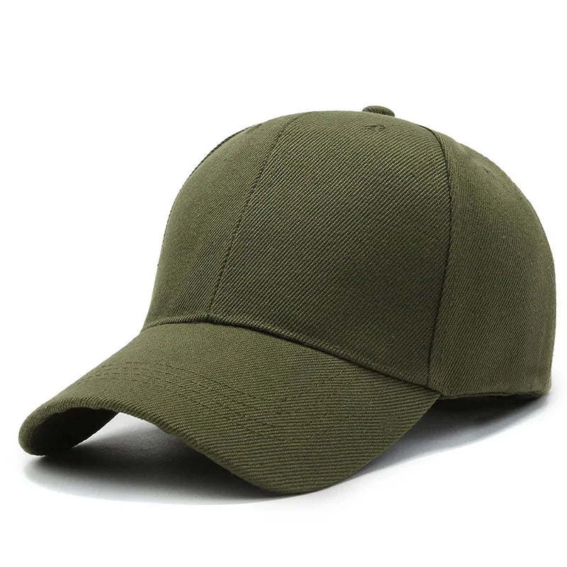Plain Baseball Cap – Unisex Adjustable Snapback Dad Hat
