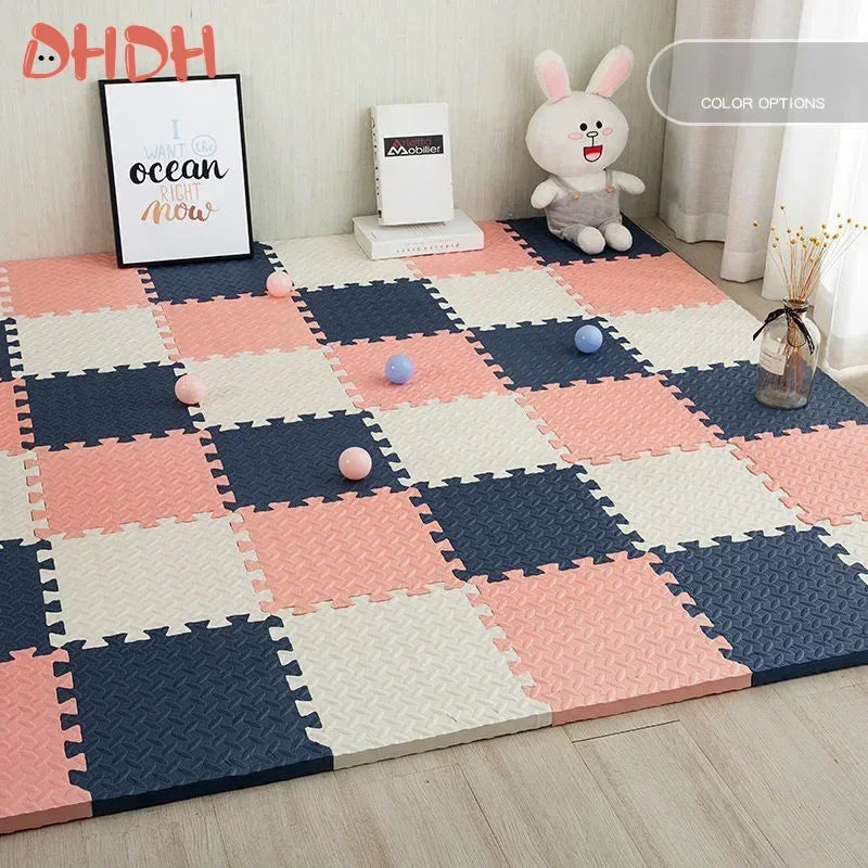 Foam Interlocking Floor Tiles 30x30cm Non-Slip Play Mat for Kids & Gym