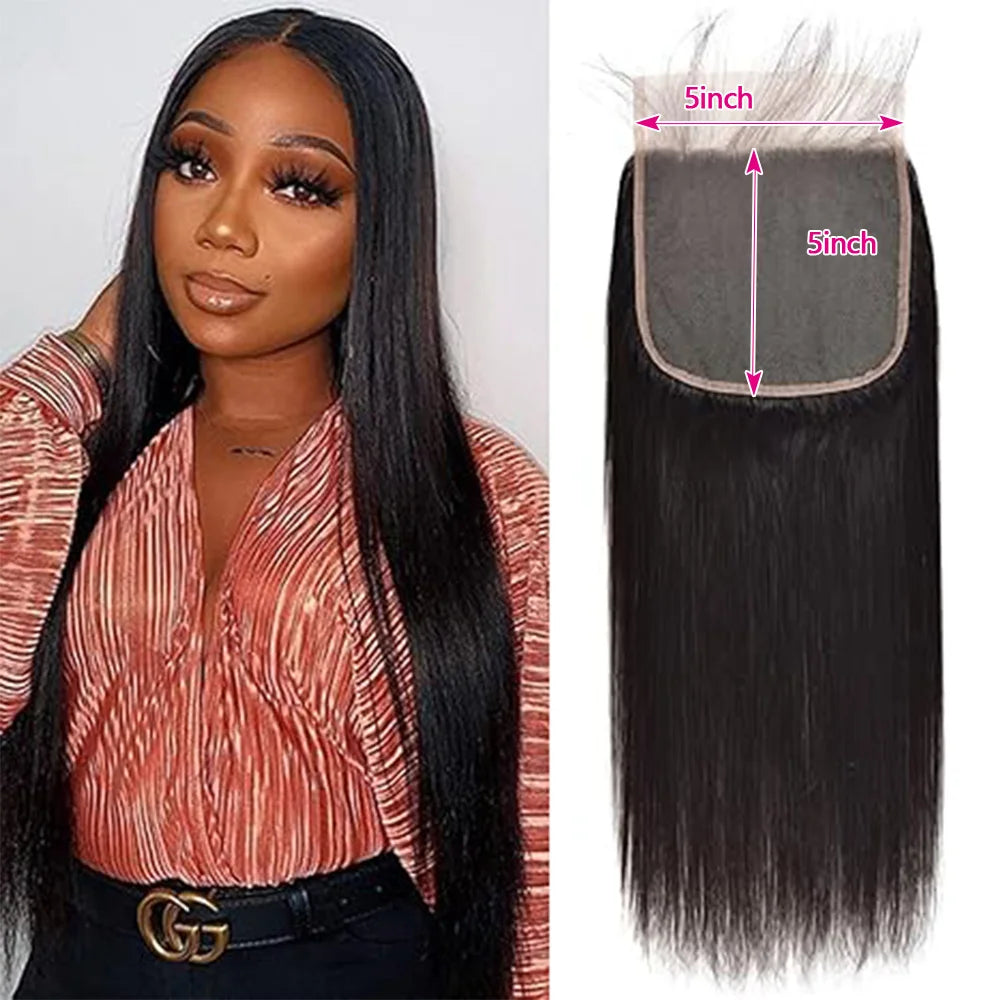 Frontal Only 13x6 Straight 13x4 Hd Lace Brazilian Human Hair Preplucked 4x4 5x5 6x6 Transparent 2x6