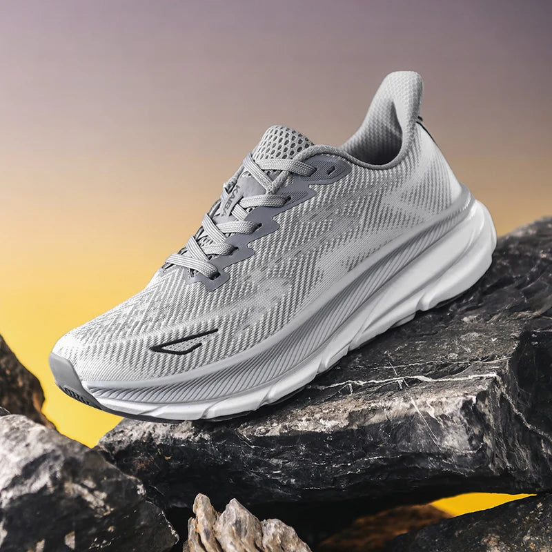 Running Shoes – Cushioning Breathable Mesh Off-Road Sneakers