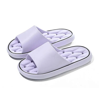 Bathroom House Slippers Leaking Quick-Drying Shower Slipper Light Weight Waterleaky Beach Flip Flops