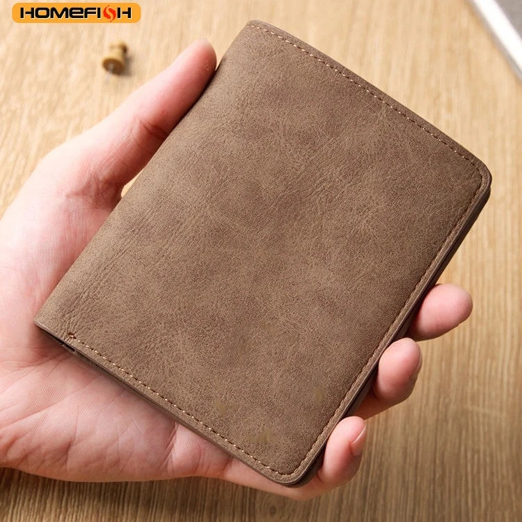 Slim Bifold Card Holder Wallet – Lightweight Leather Men's Wallet