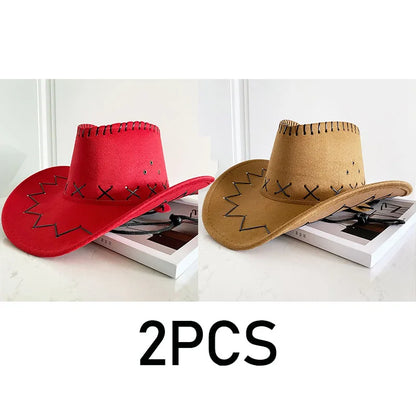 Western Cowboy Hat – Unisex Cowgirl Hat for Women & Men