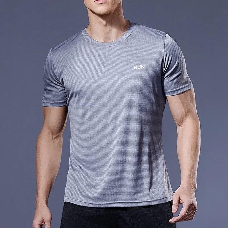 Men's Quick-Dry Running T-Shirt – Lightweight Athletic Sports Tee