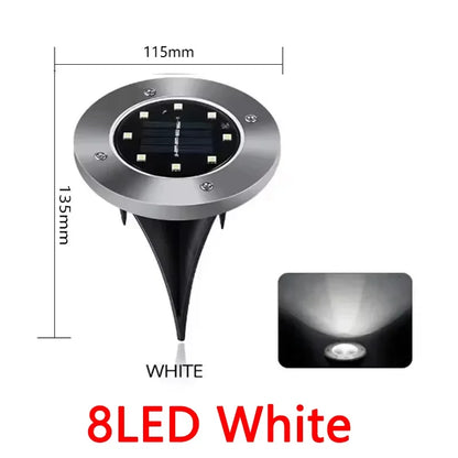 20leds Disk Underground Lamp Spotlight Buried Solar Light Home Garden Lawn Yard Decoration