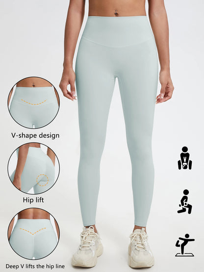 Push-Up High-Waist Yoga Leggings for Women – V-Shape Hip Lift