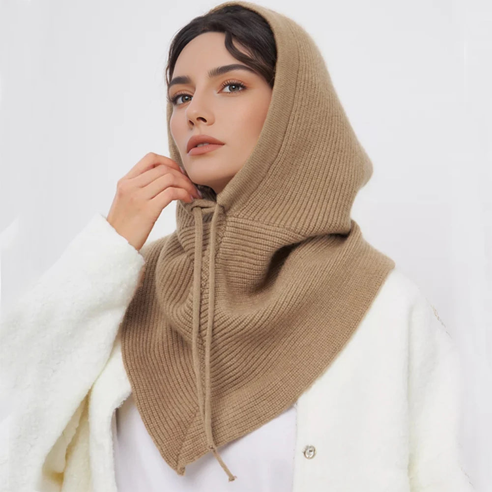 Knit Balaclava Hood Scarf – Warm One-Piece Neck Cover